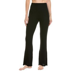 Wolford Black Ribbed Pajama Pants